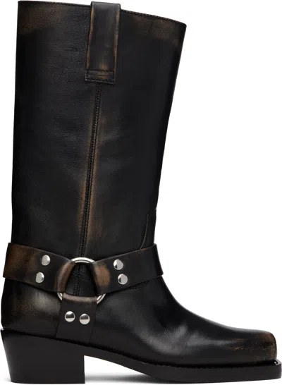 Paris Texas Roxy Boot Texan Boots In Black Leather