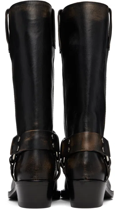 Paris Texas Roxy Boot Texan Boots In Black Leather