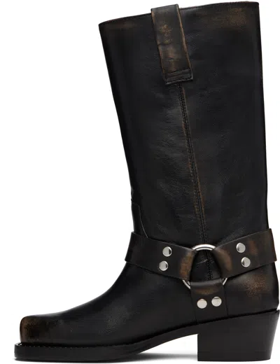 Paris Texas Roxy Boot Texan Boots In Black Leather