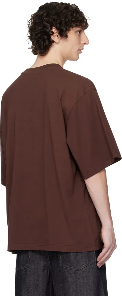 Abra Brown ' Paris' T-shirt In Brown