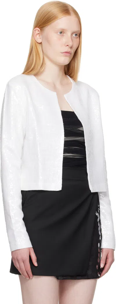 16arlington White Keid Cardigan In White