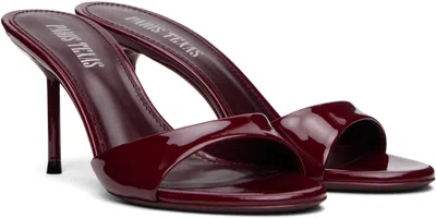 Paris Texas Woman Sandals Burgundy Size 8 Leather In Red