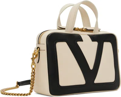 Valentino Small Nappa Leather Top Handle Bag In White