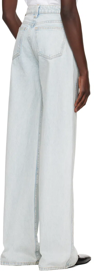 Khaite Blue Dane Stretch Jeans In Blue