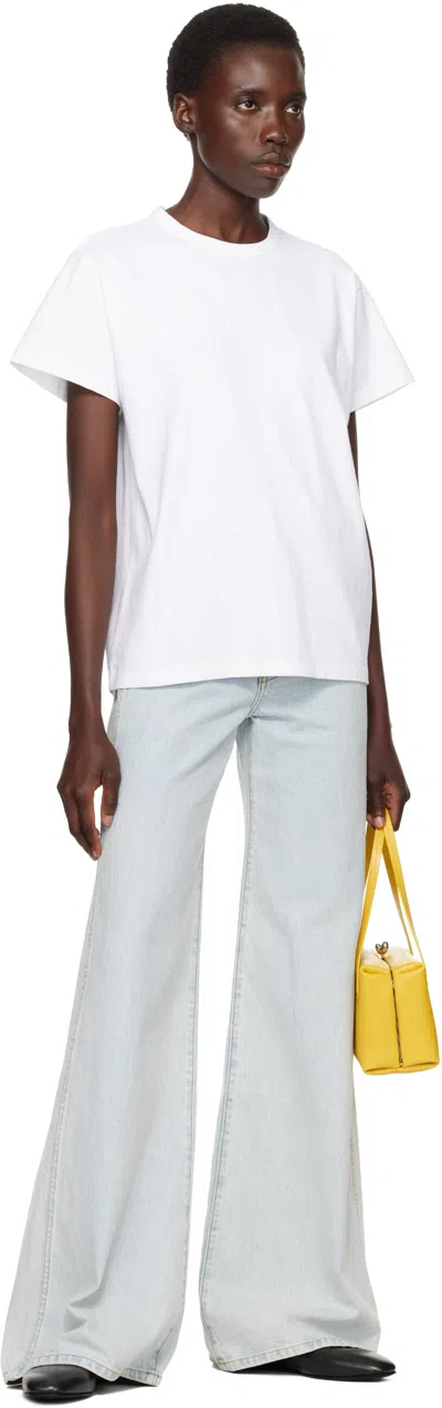 Khaite Blue Dane Stretch Jeans In Blue