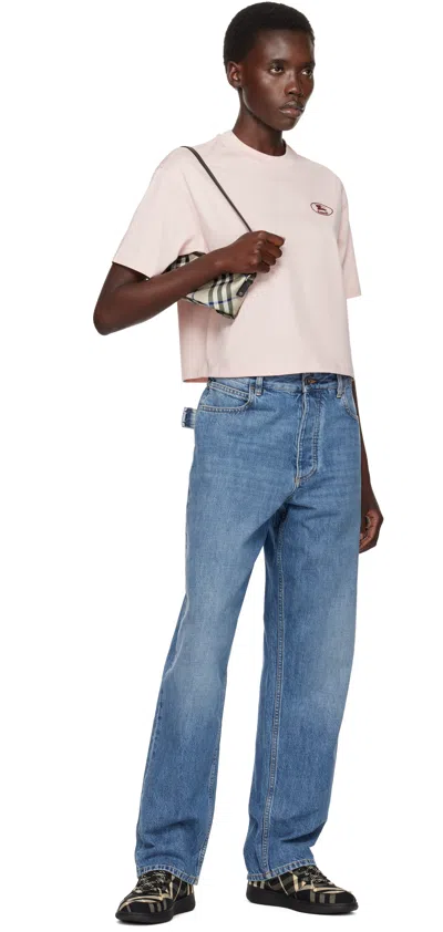 Burberry Checked Terrace Lace-up Sneakers In Black