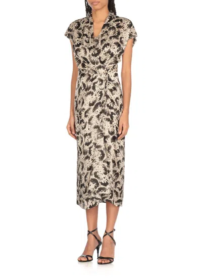 Dries Van Noten Dilian Midi Dress In Black