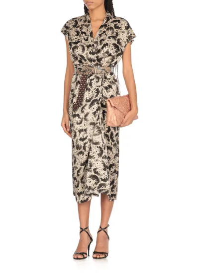 Dries Van Noten Dilian Midi Dress In Black