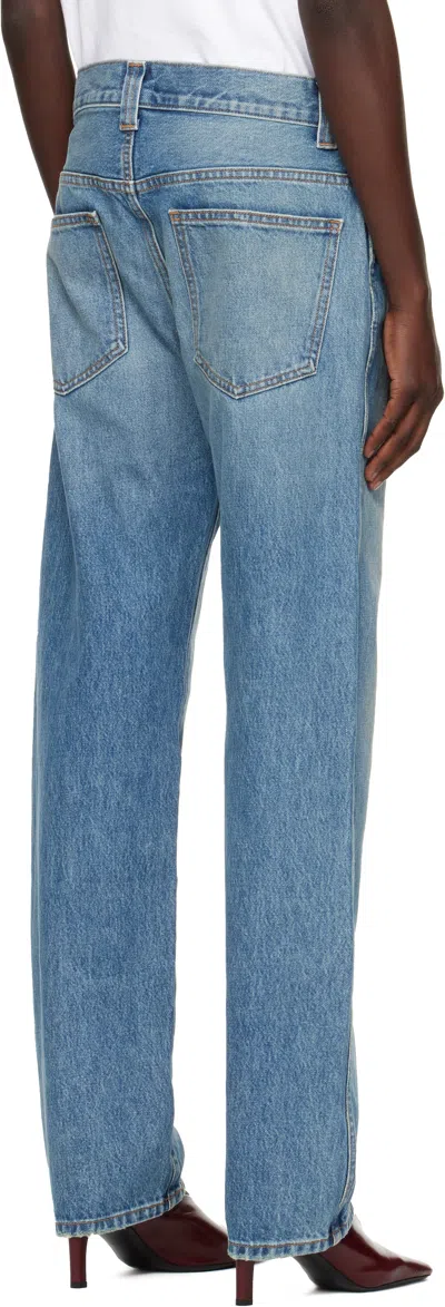 Khaite Martin Distressed Rigid High-rise Straight-leg Jeans
