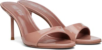 Paris Texas Lidia Mule Patent Leather Sandals In Pink