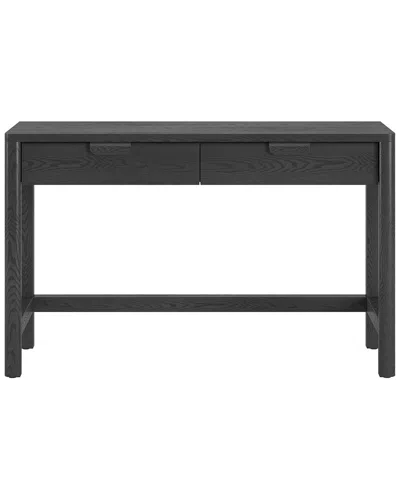 Abraham + Ivy Fern 48 Wide Rectangular Desk In Black Grain