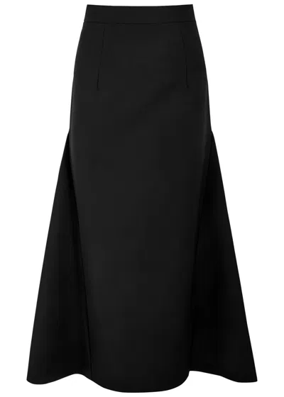 Huishan Zhang Vicky Tailored Wool Midi Skirt