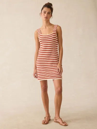 Faherty Seacoast Crochet Sleeveless Dress