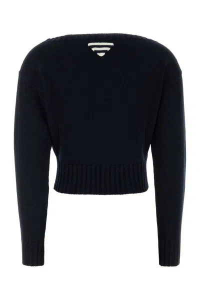 Prada Midnight Blue Cotton Sweater