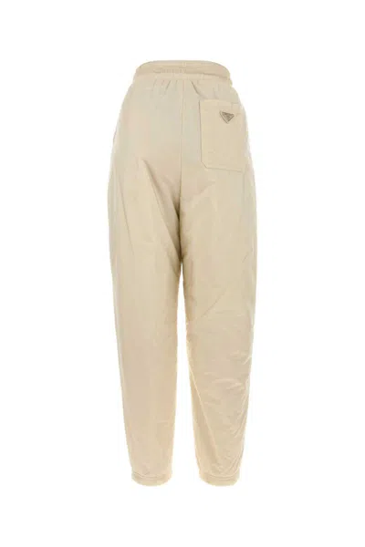 Prada Pantalone In Re-nylon Sabbia  Donna
