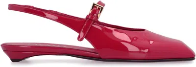 Prada Patent Leather Slingback Flats