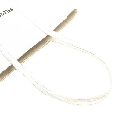 Pre-owned Balenciaga White Canvas Shoulder Bag Tote Bag ()