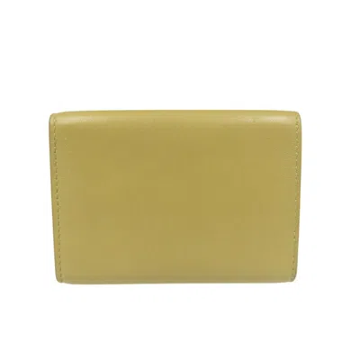 Pre-owned Bottega Veneta Beige Leather Wallet (tri-fold) () In Sand