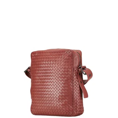 Pre-owned Bottega Veneta Red Color Leather Shoulder Bag ()