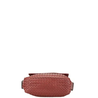 Pre-owned Bottega Veneta Red Color Leather Shoulder Bag ()