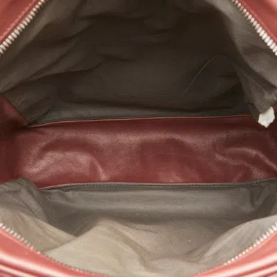 Pre-owned Bottega Veneta Red Color Leather Shoulder Bag ()