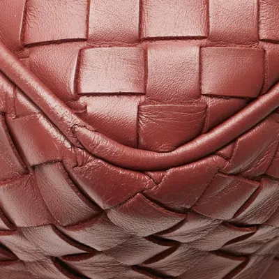 Pre-owned Bottega Veneta Red Color Leather Shoulder Bag ()