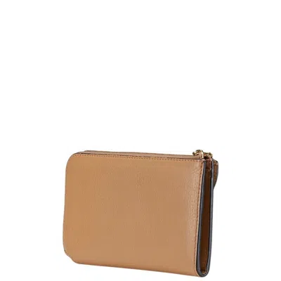 Pre-owned Burberry Brown Leather Long Wallet (bi-fold) ()
