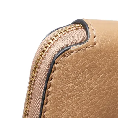 Pre-owned Burberry Brown Leather Long Wallet (bi-fold) ()