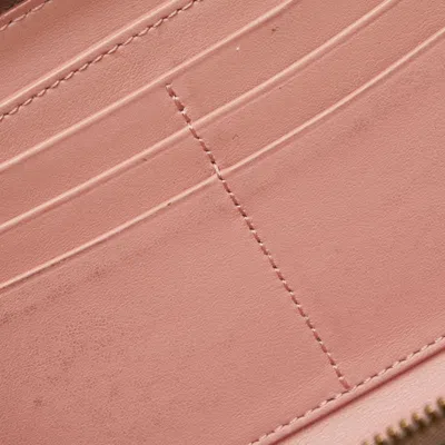 Pre-owned Burberry Brown Leather Long Wallet (bi-fold) ()