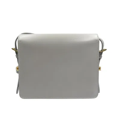 Pre-owned Burberry Gray Leather Shoulder Bag ()