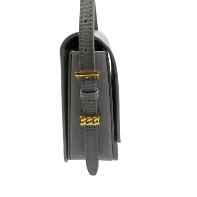 Pre-owned Burberry Gray Leather Shoulder Bag ()