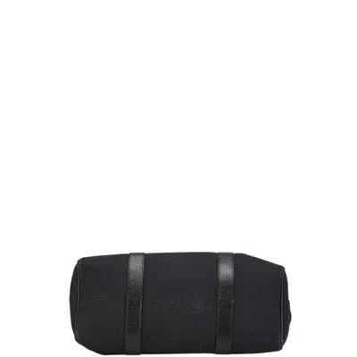 Pre-owned Bvlgari Black Canvas Leather Handbag Tote Bag ()