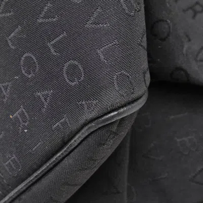 Pre-owned Bvlgari Black Canvas Leather Handbag Tote Bag ()