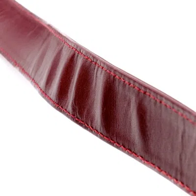 Pre-owned Cartier Bordeaux Red Color Leather Shoulder Bag ()