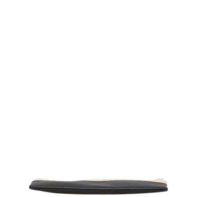 Pre-owned Celine Beige Black Leather Clutch Bag ()