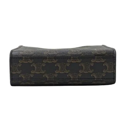 Pre-owned Celine Brown Canvas Handbag Shoulder Bag ()