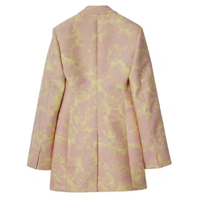 Burberry Floral-print Blazer In Neutral