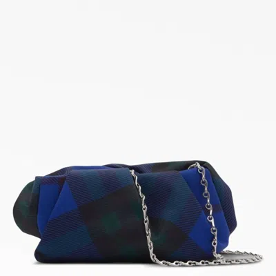 Burberry Draped Clutch With Checkered Pattern