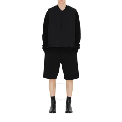 Burberry Press-stud Fastening Quilted Gilet In Black