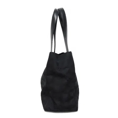 Pre-owned Chanel Black Nylon Leather Tote Bag ()