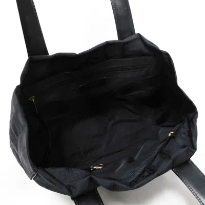Pre-owned Chanel Black Nylon Leather Tote Bag ()