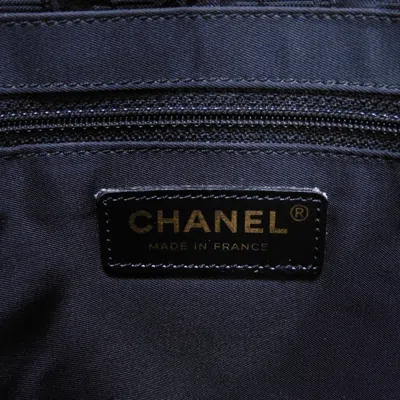 Pre-owned Chanel Black Nylon Leather Tote Bag ()