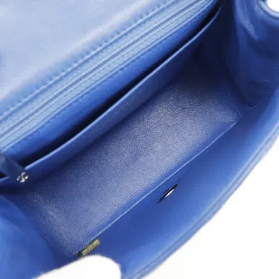 Pre-owned Chanel Blue Leather Shoulder Bag ()