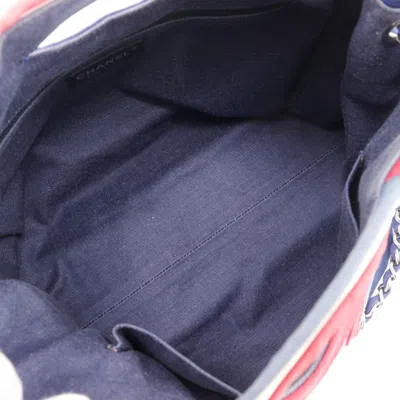 Pre-owned Chanel Navy Cotton Tote Bag ()