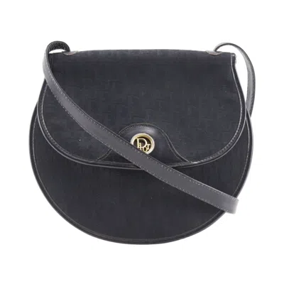 Pre-owned Dior Christian  Black Canvas Shoulder Bag ()