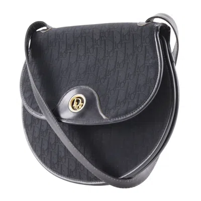 Pre-owned Dior Christian  Black Canvas Shoulder Bag ()