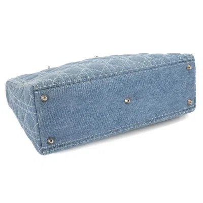 Pre-owned Dior Christian  Blue Clear Denim Handbag Shoulder Bag ()