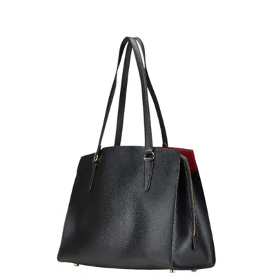 Pre-owned Coach Black Leather Handbag Tote Bag ()