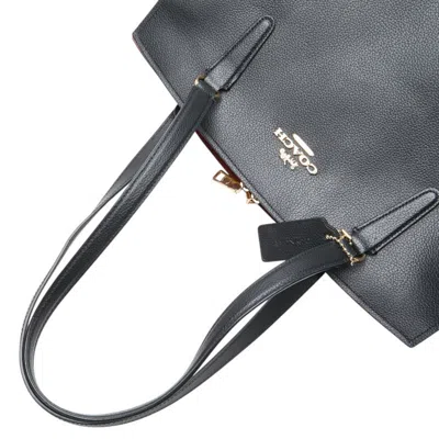 Pre-owned Coach Black Leather Handbag Tote Bag ()