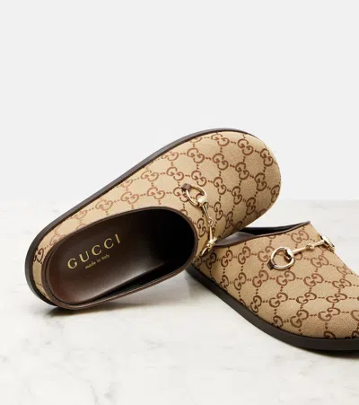 GG皮革边饰穆勒鞋